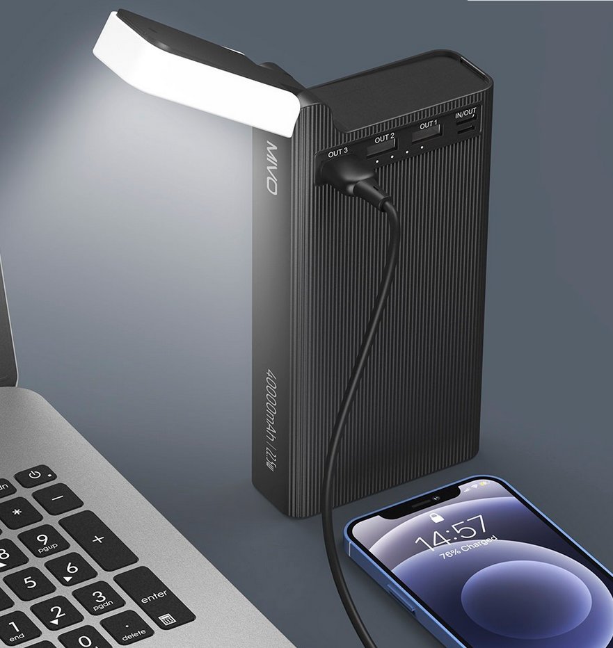 Беспроводной внешний аккумулятор 40000mAh MIVO MB-411Q фото-3