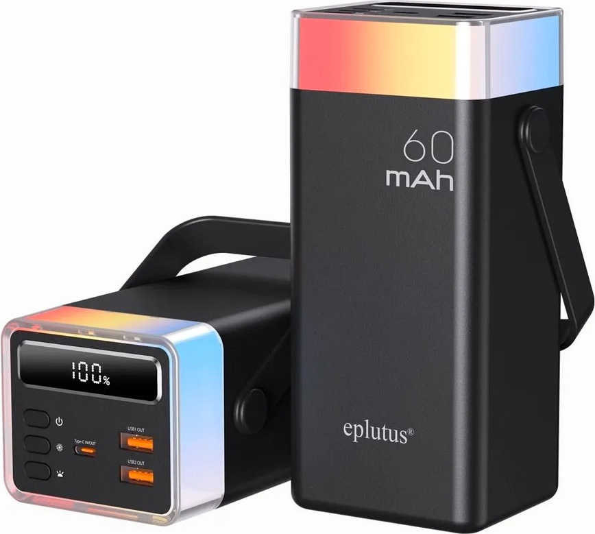 Беспроводной внешний аккумулятор 60000 mAh Eplutus EB-603Q 22.5W  - фото1