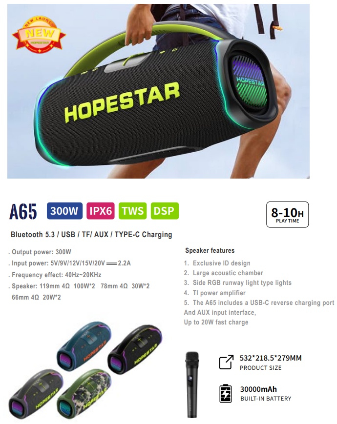 Колонка беспроводная Hopestar A65 - фото2