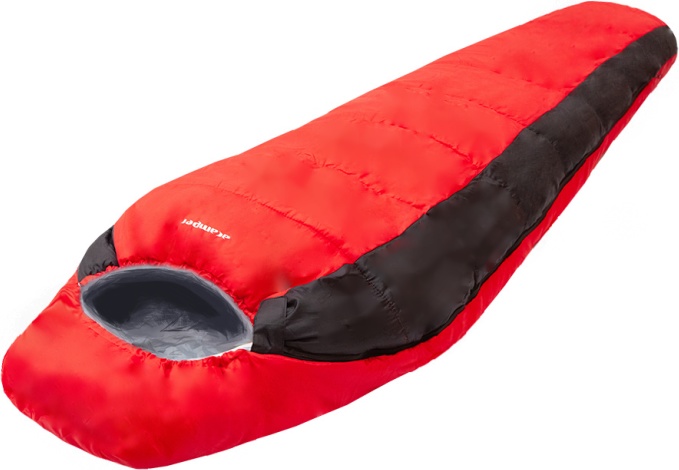 Спальный мешок ACAMPER NORDLYS 2*200г/м2 (Black-Red) - фото1