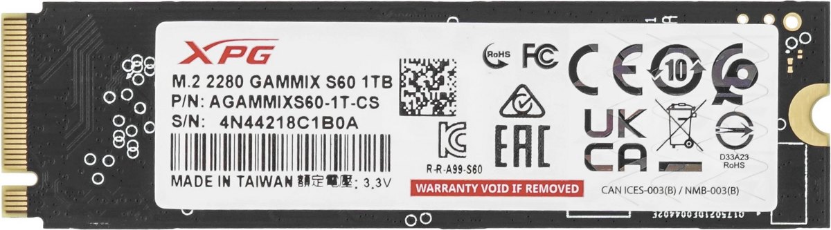 SSD диск ADATA Gammix S60 Blade (1Tb) - фото2
