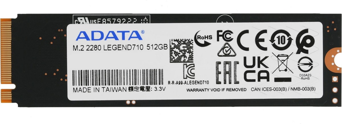 SSD диск ADATA Legend 710 (512Gb) - фото1