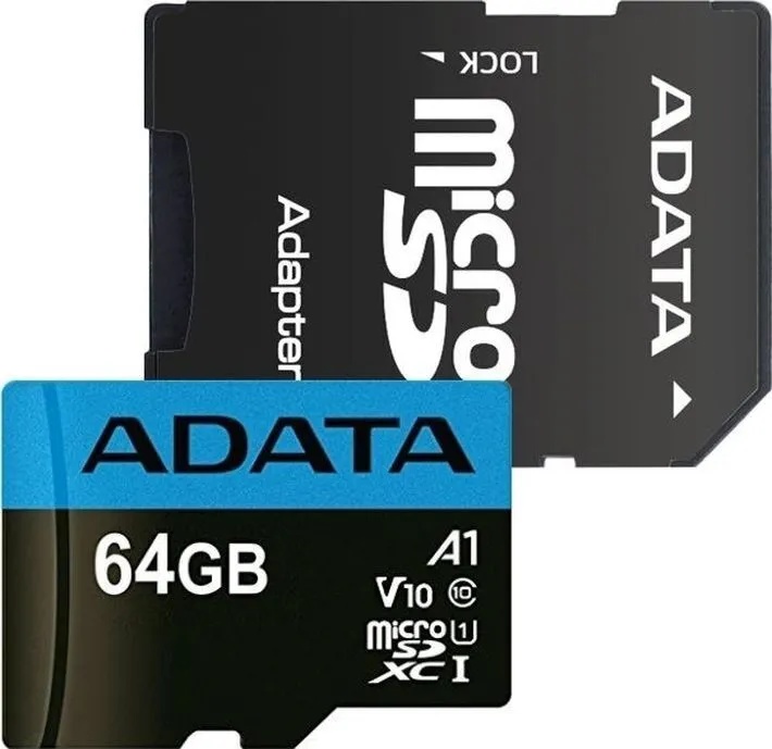 Карта памяти microSDXC ADATA Premier USDX64GUICL10A1-RA14 (64Gb) - фото1