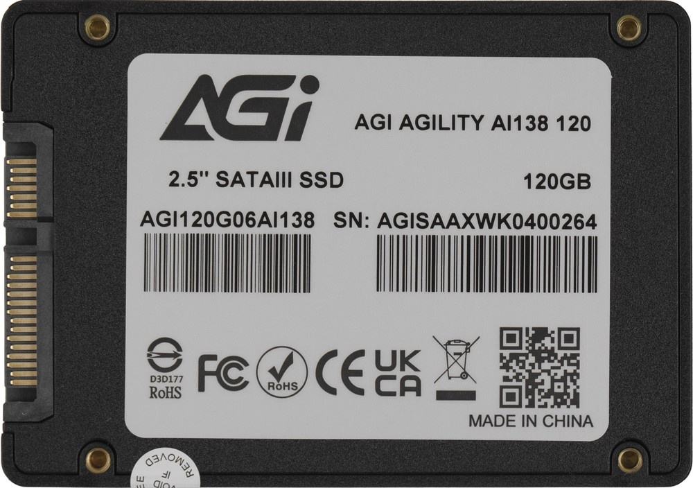 SSD диск AGI AI138 (120Gb) - фото2 SSD диск AGI AI138 (120Gb) - фото2