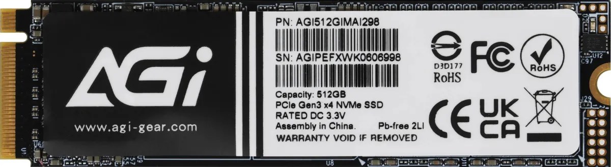 SSD диск AGI AI298 (512Gb) - фото1