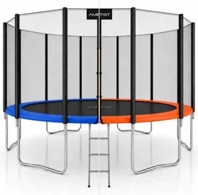 Батут AMETIST Outside D490-16FT Blue/Orange - фото1