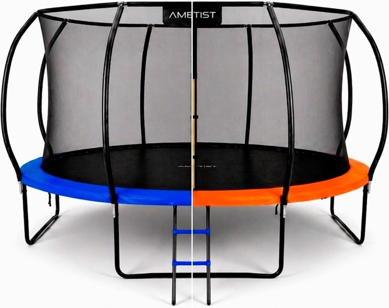Батут AMETIST PRO Inside D435-14FT Blue/Orange	 - фото1