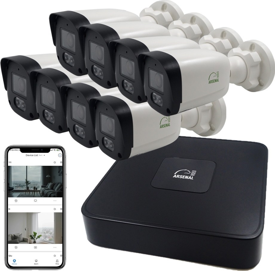 Комплект IP видеонаблюдения Arsenal Ti на 8 камер 4Mp (уличный) - фото1 Комплект IP видеонаблюдения Arsenal Ti на 8 камер 4Mp (уличный) - фото1