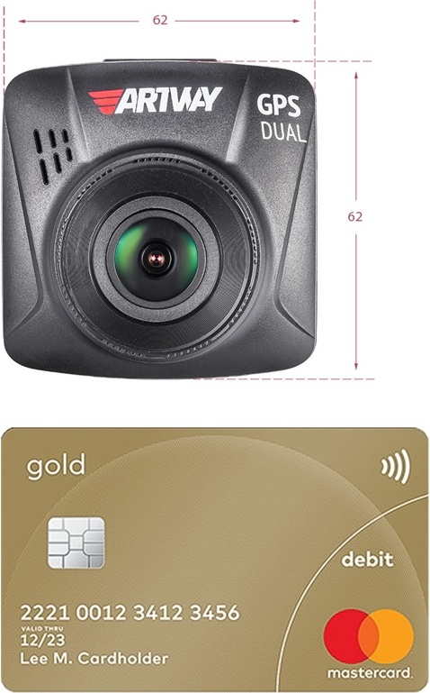Видеорегистратор Artway AV-398 GPS Dual Compact - фото2 Видеорегистратор Artway AV-398 GPS Dual Compact - фото2