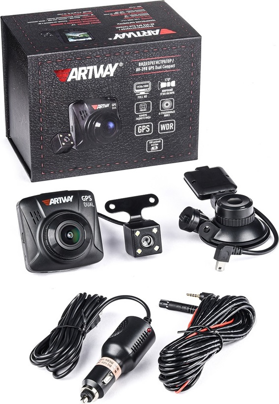 Видеорегистратор Artway AV-398 GPS Dual Compact  фото-3