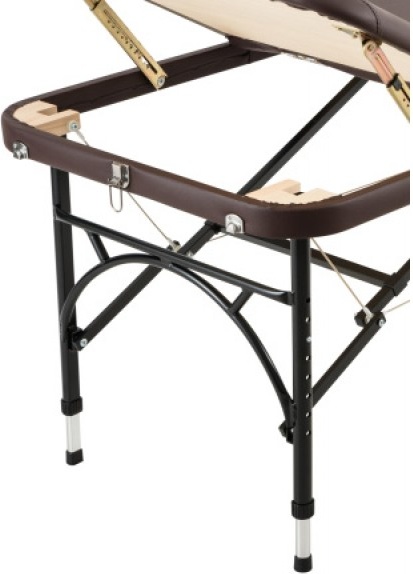 Массажный стол Atlas Sport Strong складной 3-с алюминиевый 70 см (коричневый) - фото2