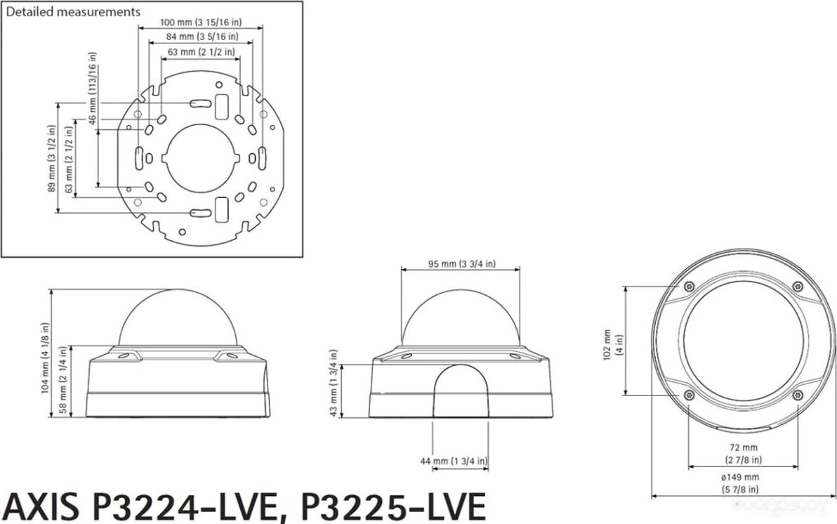 IP-камера Axis P3225-LVE MKII  фото-3