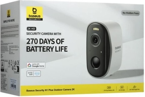 IP-камера Baseus S0TZ002130 Security N1 Plus 2K (белый) фото-3