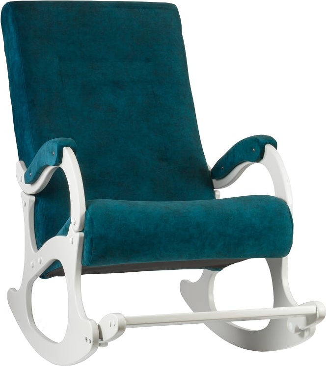 Кресло-качалка Бастион-4-2 арт.Goya teal Белые ноги - фото1
