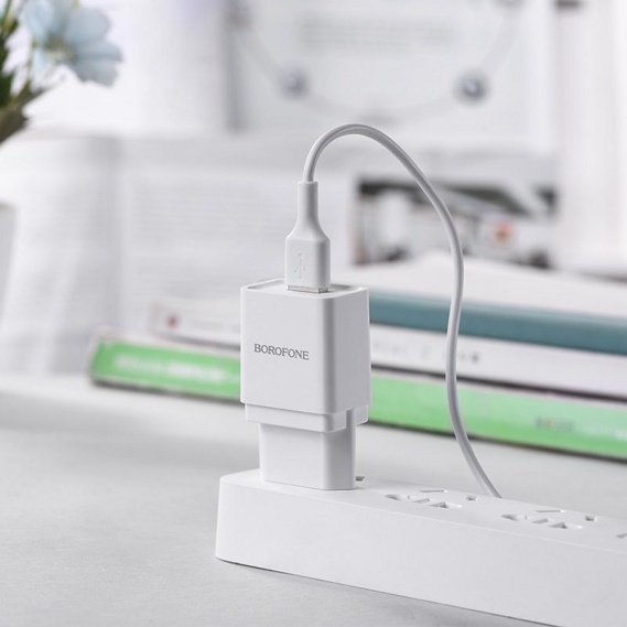 Зарядное устройство BOROFONE BA19A, 2 in 1: 1xUSB + microUSB фото-3 Зарядное устройство BOROFONE BA19A, 2 in 1: 1xUSB + microUSB фото-3