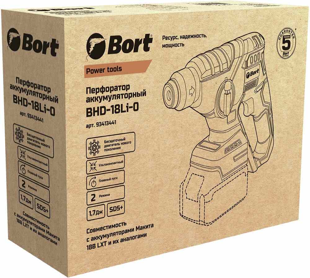 Перфоратор Bort BHD-18Li-0 фото-3
