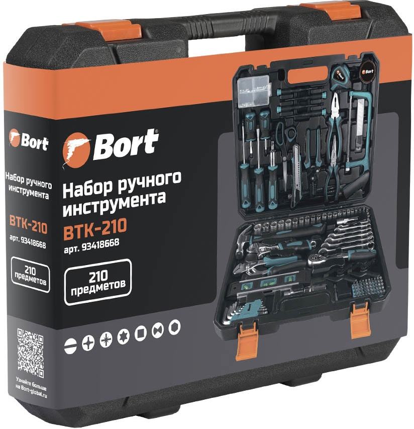 Набор ручного инструмента Bort BTK-210 (210 предметов) фото-3