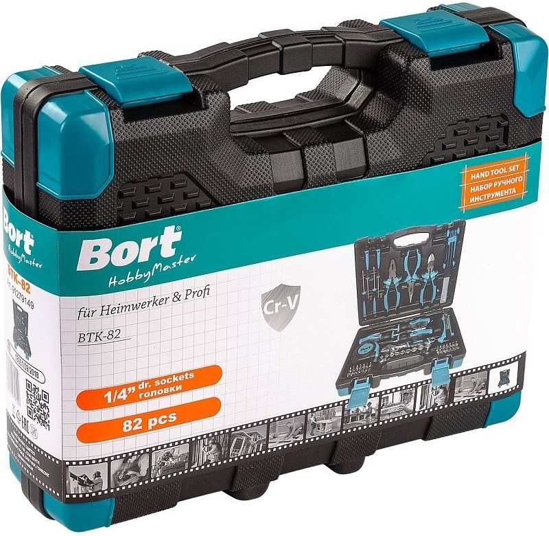 Универсальный набор инструментов Bort BTK-82 (82 предмета) фото-3 Универсальный набор инструментов Bort BTK-82 (82 предмета) фото-3