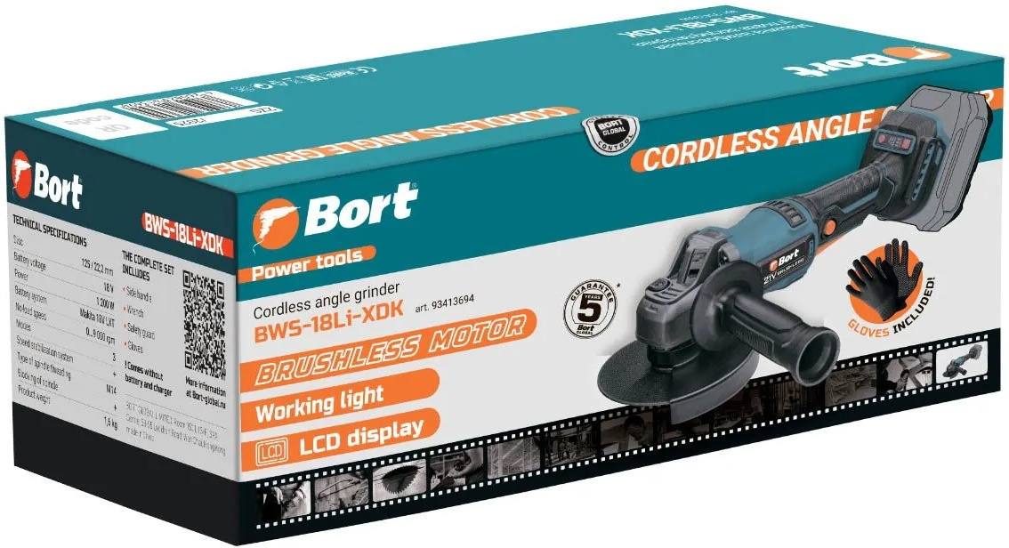 Угловая шлифмашина Bort BWS-18Li-XDK фото-3 Угловая шлифмашина Bort BWS-18Li-XDK фото-3