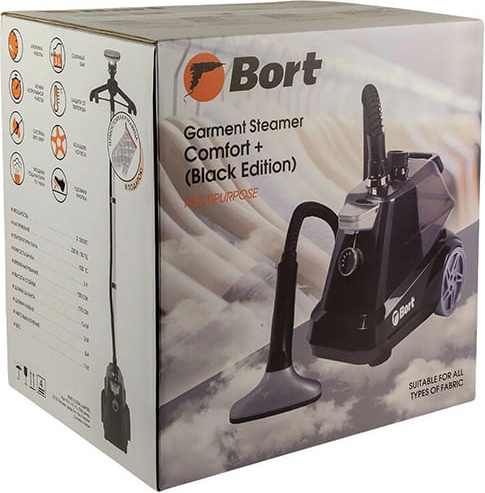 Отпариватель для одежды Bort Comfort + Black Edition фото-3