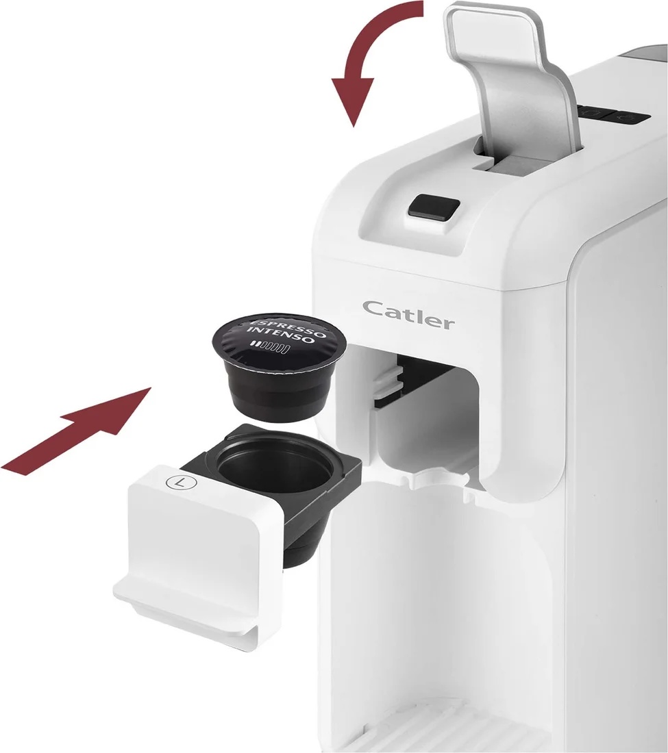 Кофемашина для капсул и молотого кофе Catler ES 702 Porto W - фото2
