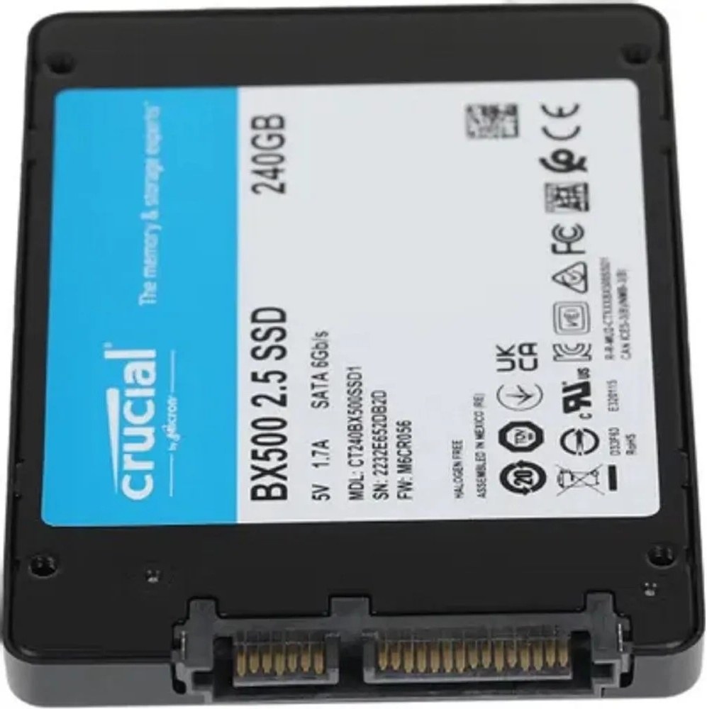 SSD диск Crucial BX500 (240Gb) - фото2 SSD диск Crucial BX500 (240Gb) - фото2