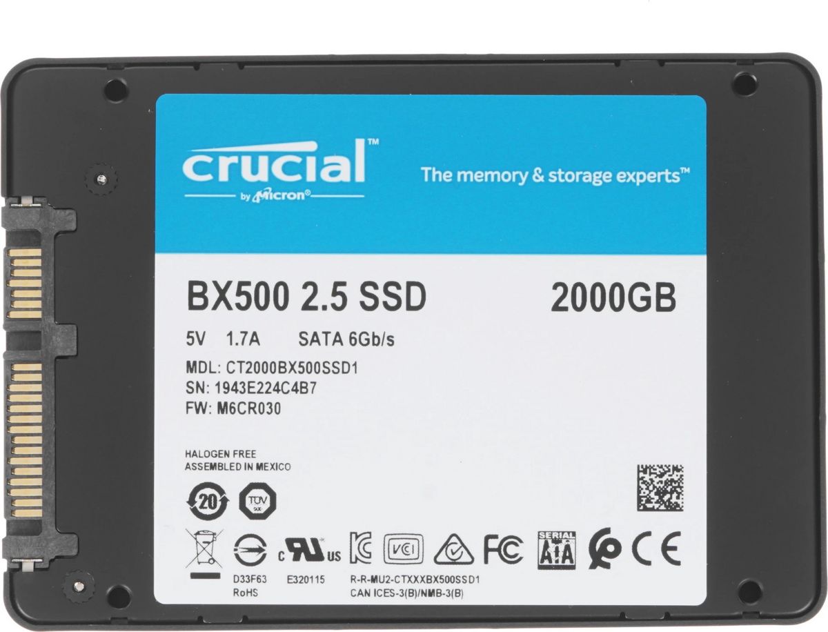 SSD диск Crucial BX500 (2Tb) CT2000BX500SSD1 - фото2