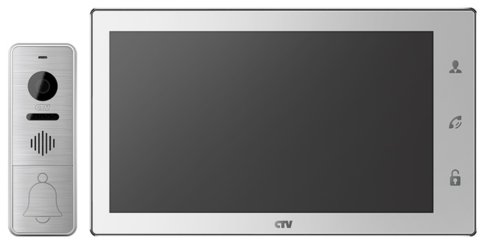 Комплект видеодомофона CTV DP4106 AHD (белый) - фото1 Комплект видеодомофона CTV DP4106 AHD (белый) - фото1
