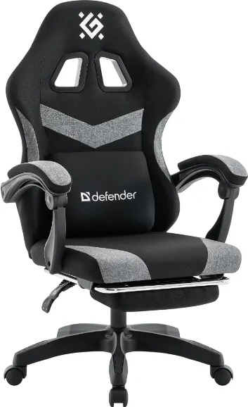 Игровое кресло Defender Runa Pro (черный/серый) - фото1
