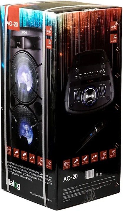 Акустическая портативная колонка Dialog Oscar AO-20 - фото2 Акустическая портативная колонка Dialog Oscar AO-20 - фото2