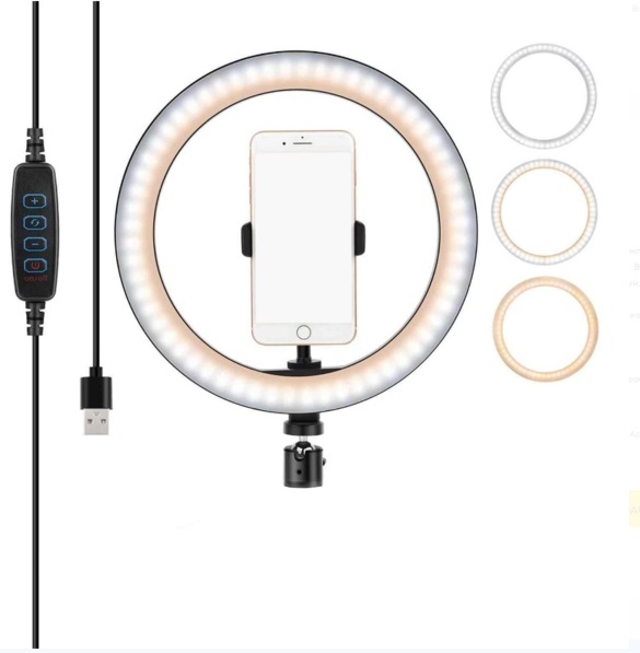 Кольцевая лампа светодиодная Dimmable 26см - фото1