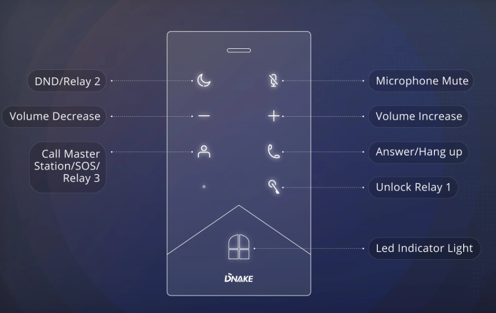 Аудиодомофон Dnake E211 фото-3