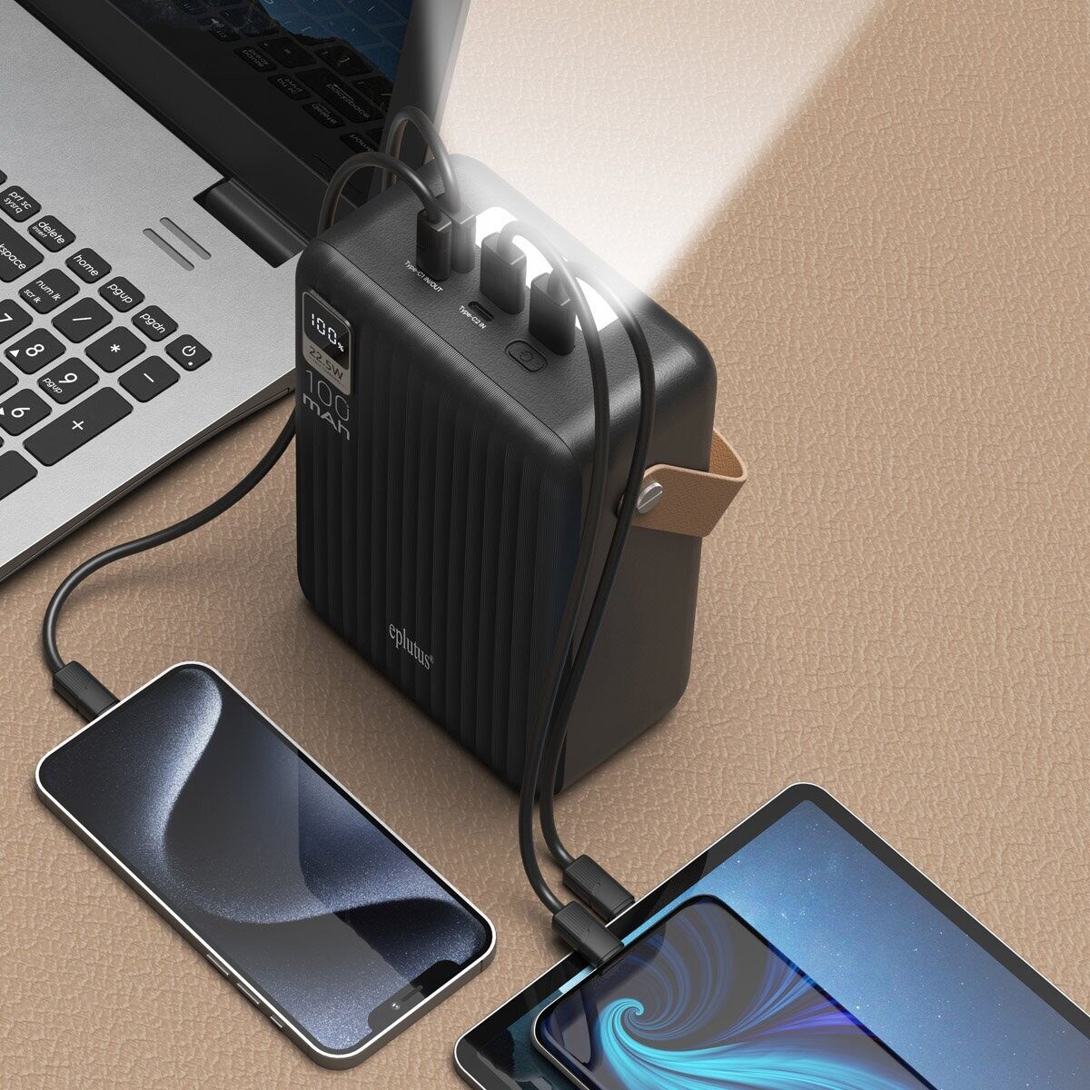 Беспроводной внешний аккумулятор 100000 mAh Eplutus EB-999Q - фото2 Беспроводной внешний аккумулятор 100000 mAh Eplutus EB-999Q - фото2