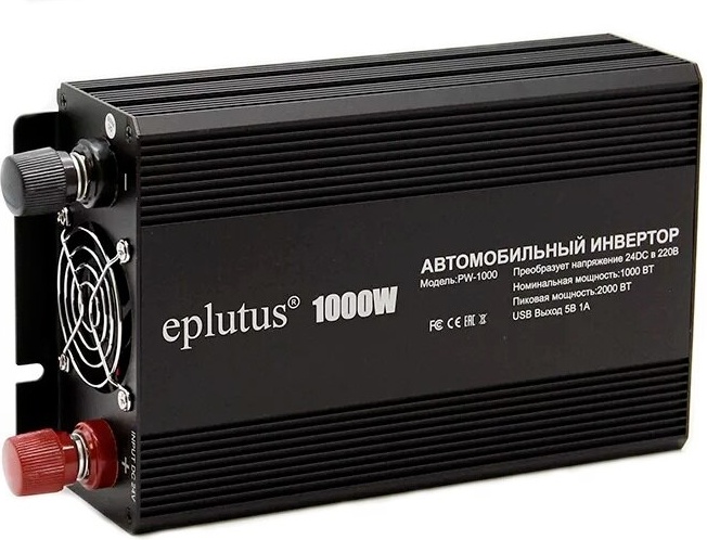 Автомобильный инвертор для грузовых машин на 24V Eplutus PW-1000 - фото1 Автомобильный инвертор для грузовых машин на 24V Eplutus PW-1000 - фото1
