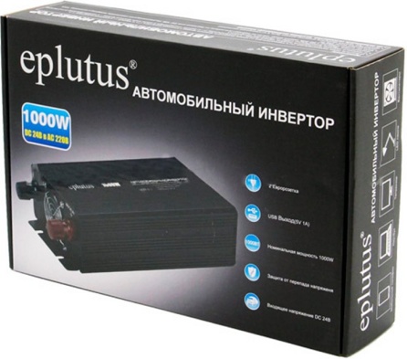 Автомобильный инвертор для грузовых машин на 24V Eplutus PW-1000 - фото2 Автомобильный инвертор для грузовых машин на 24V Eplutus PW-1000 - фото2