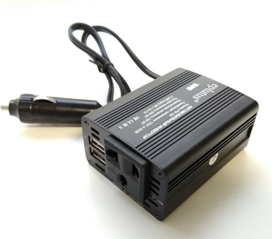 Автомобильный инвертор DC 12V в AC 220V с USB портом Eplutus PW-150 - фото1 Автомобильный инвертор DC 12V в AC 220V с USB портом Eplutus PW-150 - фото1