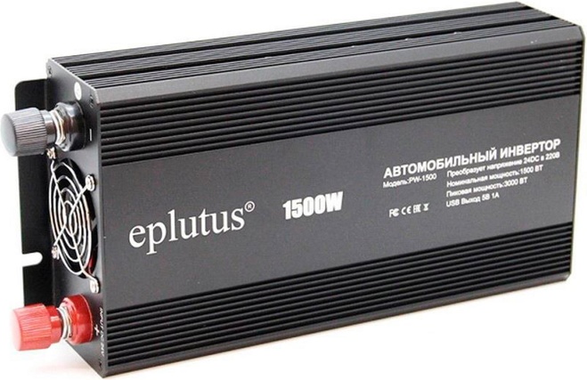 Автомобильный инвертор для грузовых машин на 24V Eplutus PW-1500 - фото1 Автомобильный инвертор для грузовых машин на 24V Eplutus PW-1500 - фото1