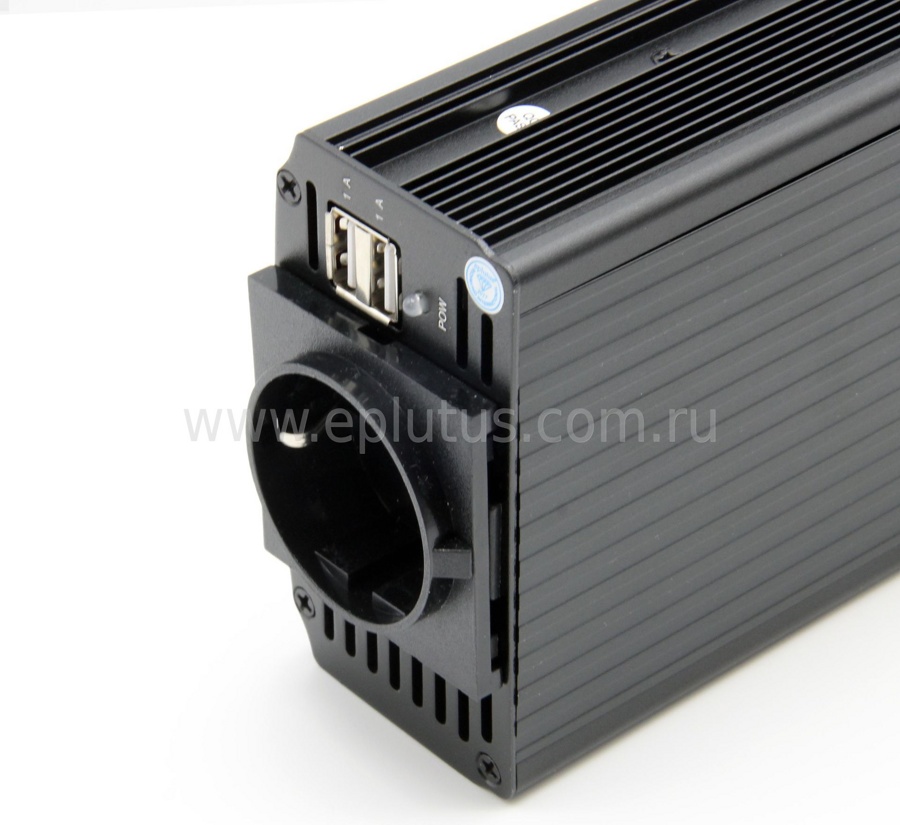 Автомобильный инвертор DC 12V в AC 220V с USB портом Eplutus PW-812 - фото2 Автомобильный инвертор DC 12V в AC 220V с USB портом Eplutus PW-812 - фото2
