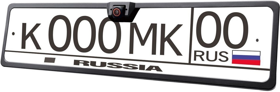 Камера заднего вида в рамке номерного знака Eplutus CM-74 фото-3