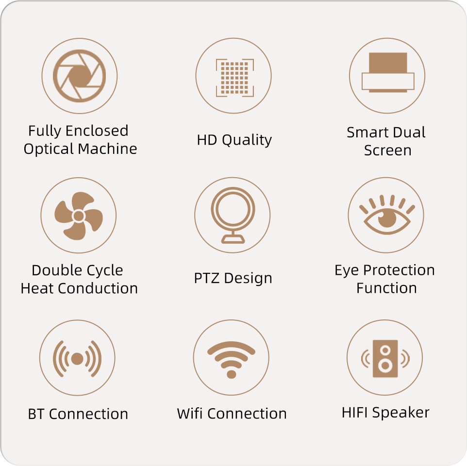 Смарт-проектор Everycom C3 Flick с экраном фото-3 Смарт-проектор Everycom C3 Flick с экраном фото-3