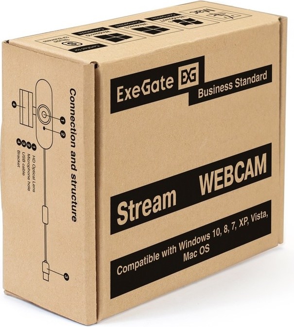 Веб-камера ExeGate Stream HD-4000 4K UHD AF фото-3