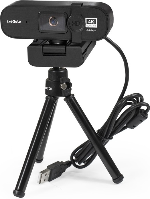 Веб-камера ExeGate Stream HD 4000 4K UHD T-Tripod фото-3