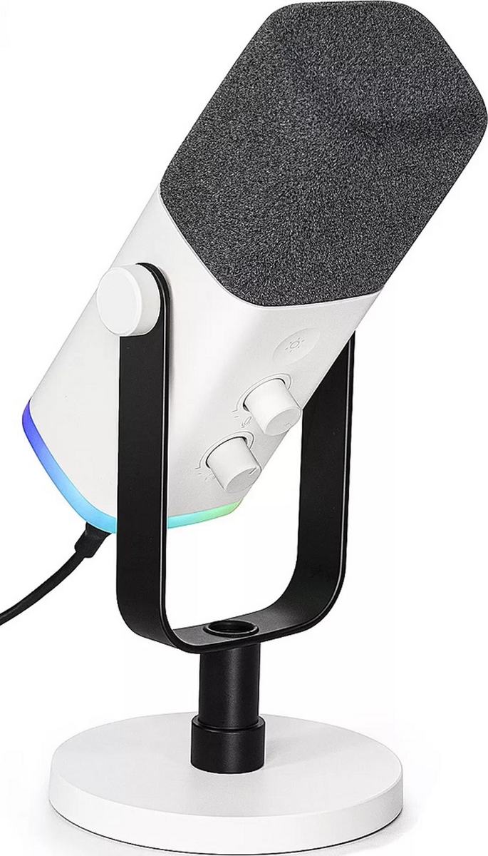 Микрофон Fifine AM8W (белый) фото-3 Микрофон Fifine AM8W (белый) фото-3