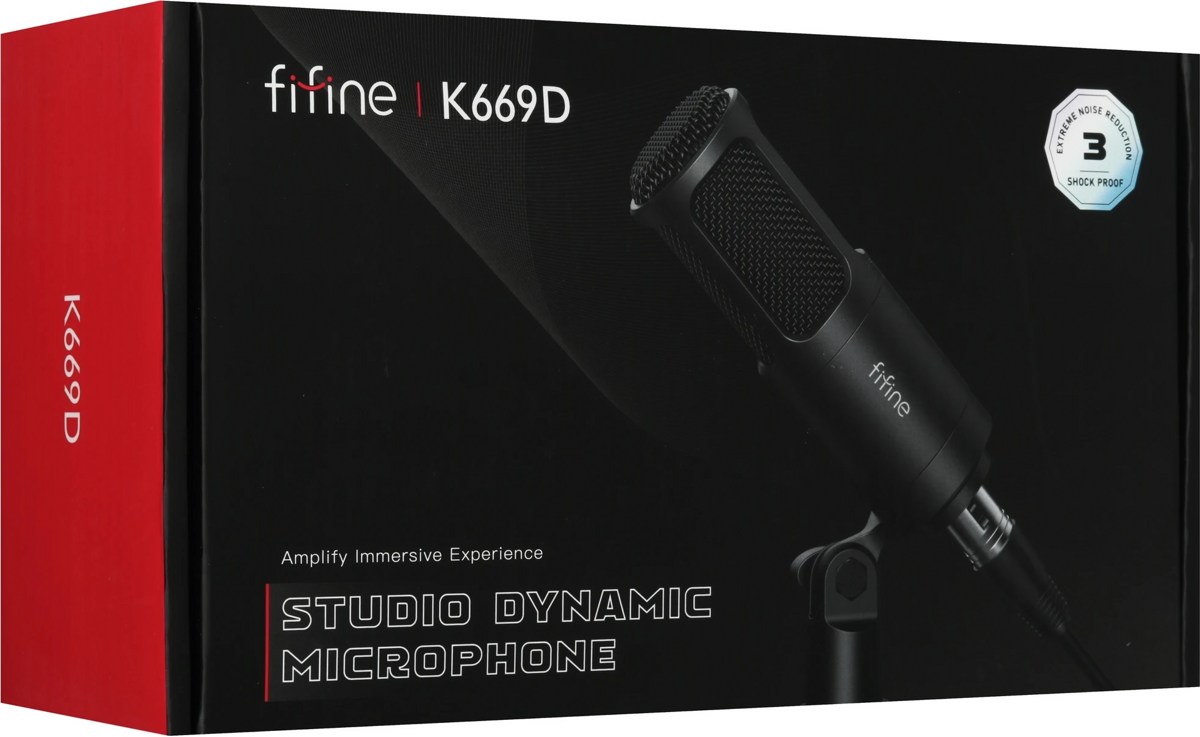 Микрофон Fifine K669D (черный) фото-3 Микрофон Fifine K669D (черный) фото-3