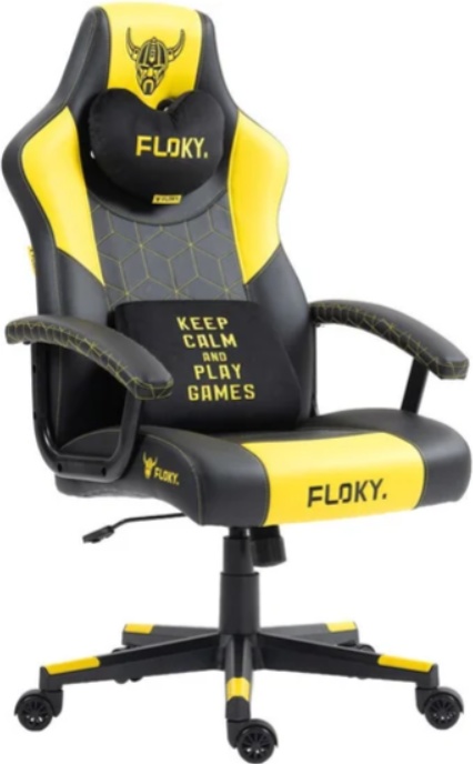 Кресло геймерcкое FLOKY Huginn (желтый) - фото1