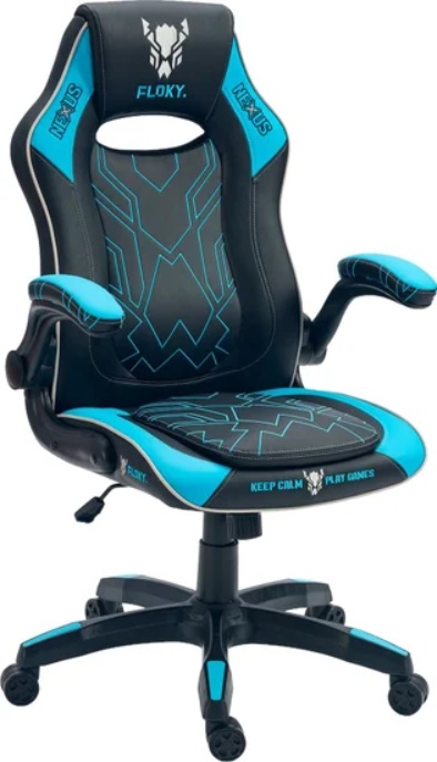 Кресло геймерcкое FLOKY NEXUS (голубой черный) - фото1