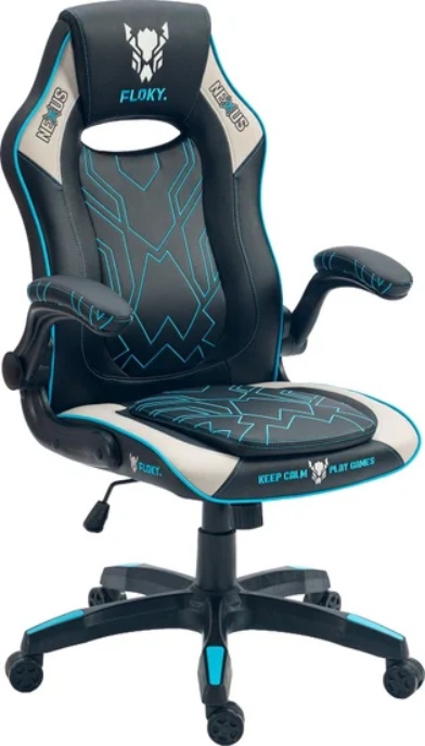 Кресло геймерское FLOKY NEXUS V3 (черный серый) - фото1