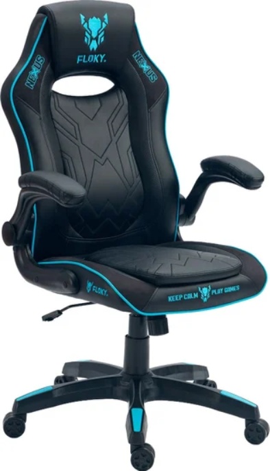Кресло геймерcкое FLOKY NEXUS V1 (черный синий) - фото1
