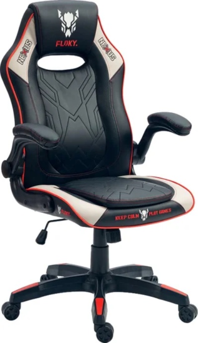Кресло геймерcкое FLOKY NEXUS V1 (черный серый) - фото1