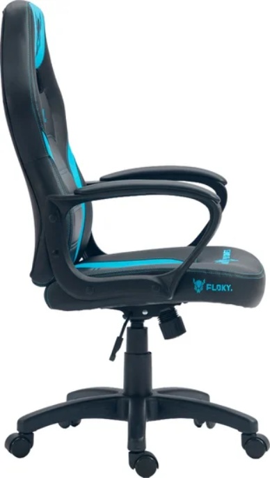 Кресло геймерское FLOKY VIBE (голубой черный) фото-3